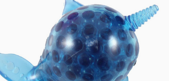 Mini- Narwhal Water Bead Body Tool