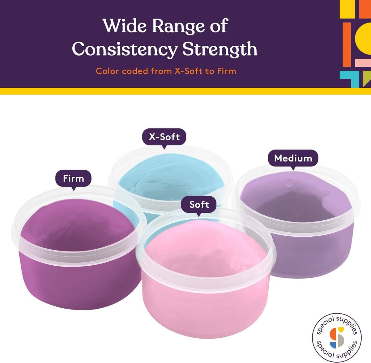 Therapy Putty Set - Hand Strengthening & Stress Relief for Kids ...
